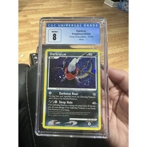 CGC 8  Darkrai 2008 Great Encounters 4/106 Holo FART‎ SWIRL 🌀 Pokemon Card